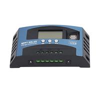 Fafeicy Controlador MPPT PV LCD Regulador de Voltaje Dual Controlador de Panel Solar 12V 24V 30A con 99,9% de e Seguimiento Protección Múltiple para Usuarios de Sistemas Solares (30A)