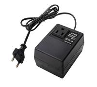 Fafeicy Convertidor de Voltaje de 220 V a 110 V Transformador de Potencia de Viaje Compacto y Liviano de 200 W para Viajes Al Extranjero Adaptador con Material Plástico Duradero (Enchufe de la UE)