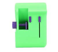 Fafeicy Cortador de Cartón, Herramienta Manual de Plástico, Ancho Ajustable de 3 Cm a 5 Cm, Ideal para Fabricar Rascadores para Gatos (Green)