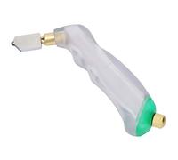 Fafeicy Cortador de Vidrio, Rueda de Corte de Carburo de Tungsteno, Herramienta de Corte de Vidrio Resistente con Agarre Ergonómico, Cabezal de Reemplazable, de 6 a 12 Mm, para Trabajos Domésticos de