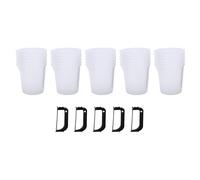 Fafeicy Crafters - Juego de Vasos Medidores de 30 Piezas, Vaso Mezclador Grande de Plástico Transparente de 600 Cc con 5 Asas para Colorante de Pintura de Resina