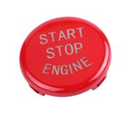 Fafeicy Cubierta del Botón de Parada de Arranque del Motor, Material ABS, Fácil Instalación, Compatible con Serie 3, Serie 5, X1, X3, X5, X6 (Rojo (chasis E))