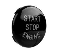 Fafeicy Cubierta del Botón de Parada de Arranque del Motor, Material ABS, Fácil Instalación, Compatible con Serie 3, Serie 5, X1, X3, X5, X6 (Negro (chasis E))