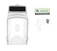 Fafeicy Cubierta Solar Transparente para Timbre con Compatibilidad con Sensor de Movimiento, Pantalla Resistente Al Agua Giratoria de 30°, Material de PC Duro Transparente, Se Adapta a