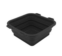 Fafeicy Cubo de la Bañera de la Bañera de Hielo, de Silicona con una de Balde Aumenta el Enfriamiento Eficiente de Salud Compacta para Viajar (BLACK)