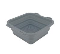 Fafeicy Cubo de la Bañera de la Bañera de Hielo, de Silicona con una de Balde Aumenta el Enfriamiento Eficiente de Salud Compacta para Viajar (GRAY)