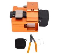 Fafeicy Cuchilla de Fibra óptica Hoja de Acero de Tungsteno Ángulo de 0,5° 16 Lados de Corte Restablecimiento Automático para Fibras de 0,25 Mm 0,9 Mm 2,5-3,0 Técnico de Teleco