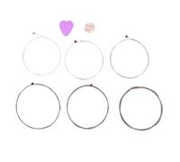 Fafeicy Cuerdas para Guitarra Acústica Núcleo Hexagonal de Acero con Alto Contenido de Carbono Chapado en Plata con Revestimiento de Esmalte para un Tono Cálido y Brillante Longitud (CUS-1253)