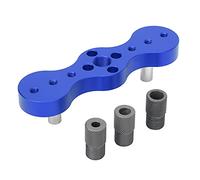 Fafeicy Cuerpo Pequeño, Plantilla para Clavijas de Brocas Fácil de Operar, Buen Ayudante para Trabajar la Madera, Guía de Aleación de Aluminio para Carpintería, Hecha de Funda de Metal CR12, Ideal