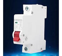 Fafeicy DC 250V Disyuntor de CC, 10A 1P MCB Solar (63A) | Protector de Fotovoltaico, Capacidad de Corte 10kA, Montaje en Riel DIN C45mm, Bobina de Extinción de , Contactos de