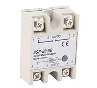 Fafeicy DCAC Industrial Solid State Relay SSR80DD 80A 332VDC a 5200 VDC Módulo de Velocidad de Conmutación Alta