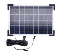 Fafeicy de Riego Automático Solar, Temporizador Inteligente ABS con 10 Modos, Panel Solar de 9 V 5 W para Plantas de Jardín, Invernadero, Balcón, Resistente Al Agua IP65