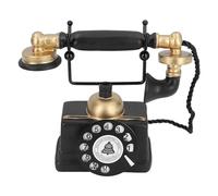 Fafeicy Decoración de Teléfono Antiguo Modelo de Teléfono con Cable Vintage Ornamento de Dial Giratoria Retro para Barfe Barfe Bar