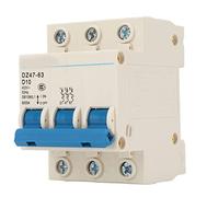 Fafeicy Descripción de Circuitos de Carcasa de Retardante Místico en Miniatura para el Edificio de Oficinas 400V DZ47 63, Capacidad de Ruptura Fuerte, para Instalación de Iluminación del Hogar