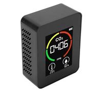 Fafeicy Detector de CO2 Portátil Monitor de Calidad del Aire - Higrómetro de Termómetro de Carga USB de TVOC en Tiempo Real - Adecuado para el Hogar, la Oficina y el Laboratorio Material ABS