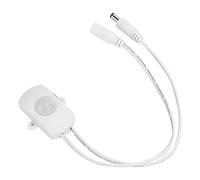 Fafeicy Detector de Movimiento con Sensor Infrarrojo LED DC6V 24V para Iluminación de Tira LED Detección de Cuerpo Humano Negro para Pasillo Inodoro Gabinete Estantería Cocina con Control de