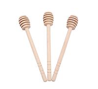 Fafeicy Dipper de Miel de Madera, Rociador de Miel Natural, Juego de Agitador Mezclador de de 24 Piezas para Jarabe de Chocolate y Caramelo, Utensilios de Cocina para Panaderos (15 seis espacios)