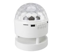 Fafeicy Disco Ball Light Music RGB DJ STROBE Light for Party Christmas Birthday Wedding Club Bar, Lectura de Tarjetas de Memoria, Enchufe y Juego, Emparejamiento de, ABS, PC, PC