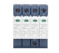 Fafeicy Dispositivo de Protección contra Pinchazos CA 40K 4P, Material de PC, Respuesta Rápida, Protección Térmica, contra Sobretensiones de bajo Voltaje para Sistemas de Riel DIN