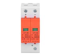 Fafeicy Dispositivo Descargador de Voltaje Protector Fotovoltaico 2P DC, Protección contra Sobretensiones de 1000 V 40 KA, Instalación de Riel para de Energía Solar Doméstico Industrial