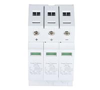 Fafeicy Dispositivos de Protección contra Sobretensiones, Protector Fotovoltaico de CC 3P20KA con Carcasa Retardante de Llama, Montaje en Riel para Seguridad de Electrodomésticos y Sistemas de