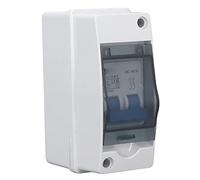 Fafeicy Disyuntor DC MCB Interruptor Aislador Solar 40A 1000V DC 4000A Capacidad de Ruptura con Caja Impermeable IP65 para Solar Fotovoltaico Panel