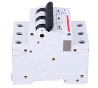 Fafeicy Disyuntor de Aire en Miniatura MCB de 3, Mini Interruptor Eléctrico de Desconexión de Montaje en Carril DIN AC 3P, para Disyuntor con Diseño de Etiqueta Transparente y Amplias Aplicaciones