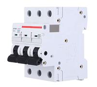 Fafeicy Disyuntor de Aire en Miniatura MCB de 3, Mini Interruptor Eléctrico de Desconexión de Montaje en Carril DIN AC 3P, para Disyuntor con Diseño de Etiqueta Transparente y Amplias Aplicaciones