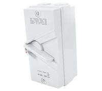 Fafeicy Disyuntor de Interruptor de Seguridad de Motor Cerrado, Disyuntor 3P con Contactor Plateado ABS a Prueba de Agua IP65 para Construcción Petroquímica, Características de Seguridad Interna