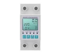 Fafeicy Disyuntor Inteligente 63A con Pantalla LCD Digital Protector de Sobretensión para Gestión de Energía Industrial en el Hogar