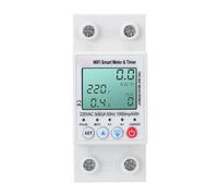 Fafeicy Disyuntor Inteligente 63A Interruptor de Medidor de Potencia Inteligente con Recierre Automático Protector de Fuga de Corriente por Sobretensión para el Hogar Control de