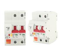 Fafeicy Disyuntor Inteligente de Circuito WIFI con Control de Aplicación Remota de Teléfono, Interruptor de Hogar Inteligente Compatible con AC220V Retardante de Llama PA66 (2P 100A)