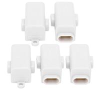 Fafeicy Divisor de Terminales, Caja de Conexiones de Conector Paralelo de Cobre para PC, Cableado Rápido de 400 V 60 A con Cubierta Aislante Desmontable, para Cableado de Medidor Eléctrico de (ZK-T1)