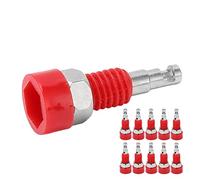 Fafeicy Durable 10 Piezas de 2 Mm de 2 Mm Banana El Conector del Conector del del Panel Mini Post de Enlace para Instrumentos Electrónicos (Rojo)