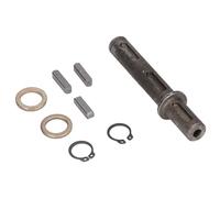 Fafeicy Eje de Salida Único 14mm 0.55in de Diámetro, Acero Aleado 102mm Longitud para Motorreductor de Gusano NMRV030 RV030, Motor Paso a Paso Nema23 con Juntas, Anillo S, Pasador de