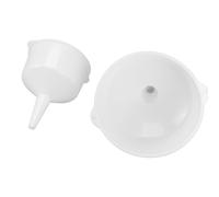 Fafeicy Embudos de Plástico PP Cónicos 2L 4L, de Boca Ancha Multiusos con Agujeros para Colgar, Aptos para Lavavajillas para Cocina, Garaje, Laboratorio Blanco