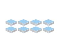 Fafeicy Enoleador de Disipador de Calor de Aleación de Aluminio Duradero para LED de Tablero de Amplificador de Potencia, 8pcs 50x50x15 Mm 8 X Disipador de Calor (Con pegamento trasero)