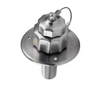 Fafeicy Entrada de Agua de la Ciudad RV, Conexión de Entrada de Agua de Agua de Acero Inoxidable con Cubierta a Prueba de Polvo de la Válvula de Retención de 3/4 de GHT a 1/2 Npt Macho