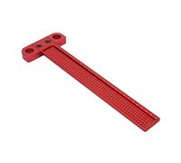 Fafeicy Escuadra Tipo T, Aleación de Aluminio, Herramienta de Medición Precisa para Carpintería y Construcción con Diseño de Orificio en Forma de T y Escala Métrica (-260)