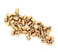 Fafeicy Espaciador Hexagonal, Separador Hexagonal M3 de Latón para Conexión de PCB, 50 Piezas, de 6 Mm, Ideal para Instalación de Placa de Circuito