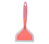 Fafeicy Espátula Ancha de Silicona, Espátula de Cocina Transparente de Dos Colores con Núcleo de Nailon, Volteador de Boca Ancha de 10 X 4,7 Pulgadas para Panqueques, Tortilla, Carne (cabeza de pala