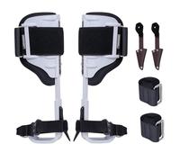 Fafeicy Espigas de Escalada Engranaje Ajustable de Acero Inoxidable con 350 Libras de Rodamiento de Carga 14.75-21 Pulgadas para la Poda de Rama de Recolección de Frutas