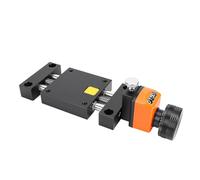 Fafeicy Etapa Lineal Manual, Mesa Deslizante Lineal de Doble Riel con Volante de Visualización Numérica, de 0-30 Mm