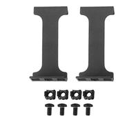 Fafeicy Extensor de Profundidad de Bastidor de Servidor 1U, Adaptador de Montaje Empotrado de Aleación de Aluminio de 4 Pulgadas, para Gestión Eficaz de Cables de Gabinete de Red