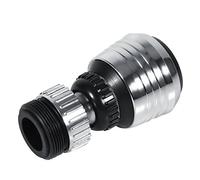 Fafeicy Filtro de Boquilla de Grifo Giratorio de 360 grados, Cabezal Rociador de Cocina de ABS Cromado Resistente a la Corrosión con Filtro Ahorrador de Agua, para Aireador de G