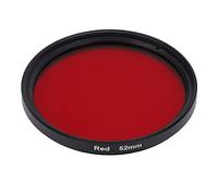 Fafeicy Filtro de Lente de Color Rojo Completo Filtro Roscado El Filtro Rojo Mejora la Puesta de Sol y la Fotografía de Paisajismo para 67 Mm de 62 Mm 58 Mm 55 Mm de 52 Mm de Interfaz de (52 mm)