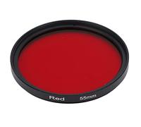 Fafeicy Filtro de Lente de Color Rojo Completo Filtro Roscado El Filtro Rojo Mejora la Puesta de Sol y la Fotografía de Paisajismo para 67 Mm de 62 Mm 58 Mm 55 Mm de 52 Mm de Interfaz de (55mm)