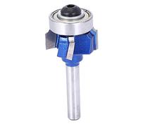 Fafeicy Fresa de Bordes Redondos de 4 Dientes, 8 mm/0,3 Pulgadas, para cortadoras eléctricas, máquinas de Grabado(8XR1), Brocas para perforar Puertas y Ventanas