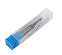 Fafeicy Fresa de Punta Esférica, 2 Flautas, Vástago de 1/4 Pulgadas, Diámetro de Corte de 1/8 Pulgadas, Longitud de Corte de 1/2 Pulgadas, Broca Enrutadora CNC de Carburo Sólido