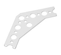 Fafeicy Fuelle 7005 Conexión Robótica de Aluminio de 120 Grados, 10 Piezas de Refuerzo de 50 X 90 X 2 Mm para TETRIX PRIME, para Construcción y Reparación de Robótica Pitsco